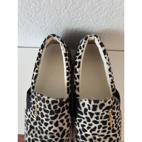 B50 Moncler Leopard Ponyhair Leather Loafer Animal Print Sneakers Women 36 US 6 - Picture 8 of 11